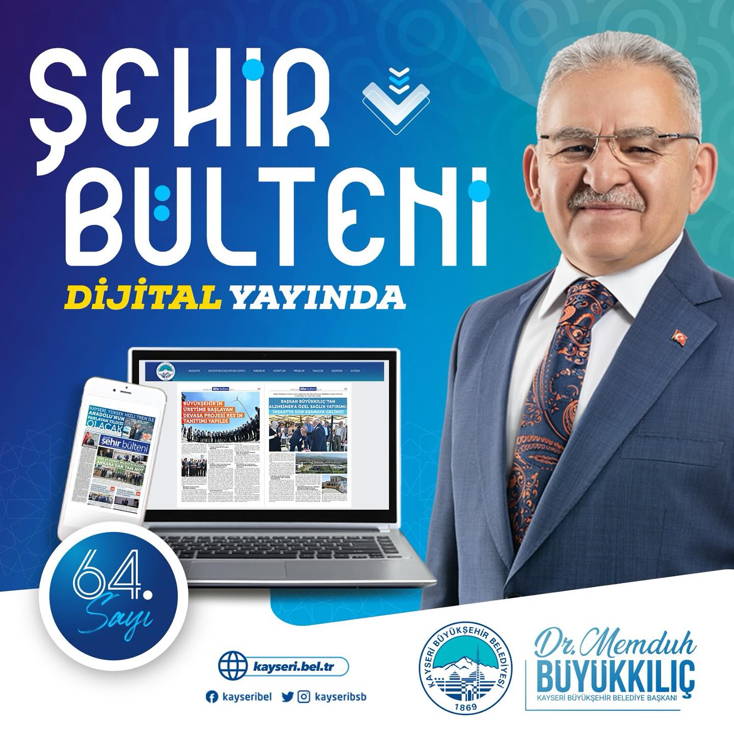 Kayseri Büyükşehir Belediyesi Şehir Bülteni'nin Yeni Sayısı Yayınlandı