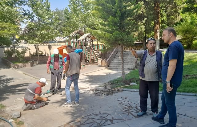 Develi'de Park ve Bahçeler Çalışmaları Hız Kazandı