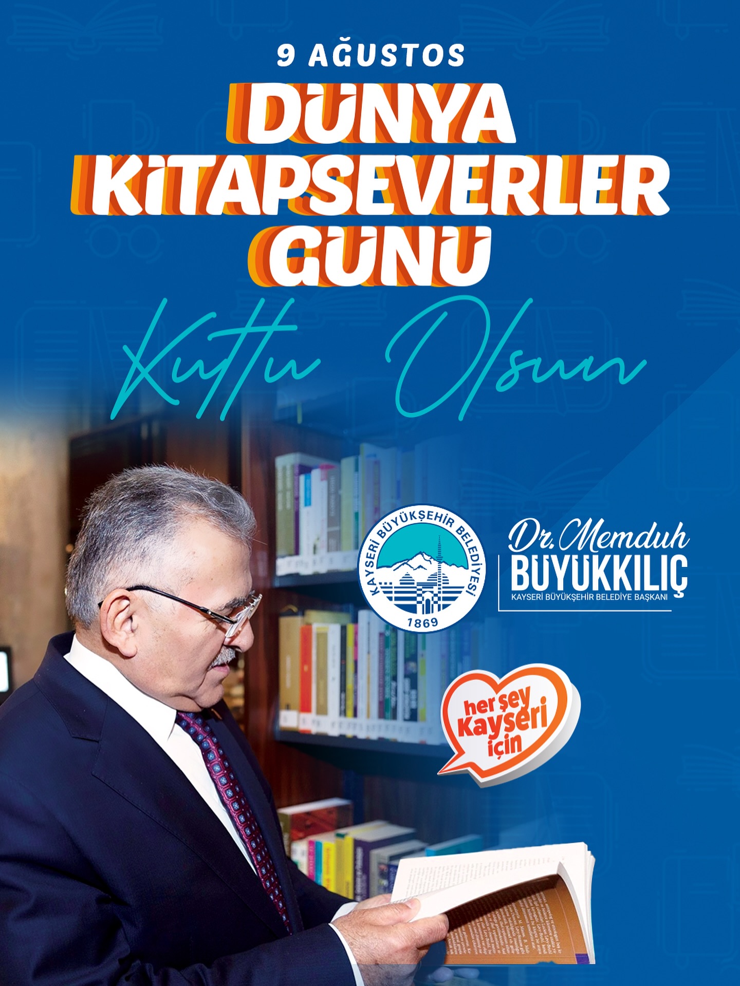 Kayseri, Kitapseverleri Kütüphanelerine Davet Ediyor