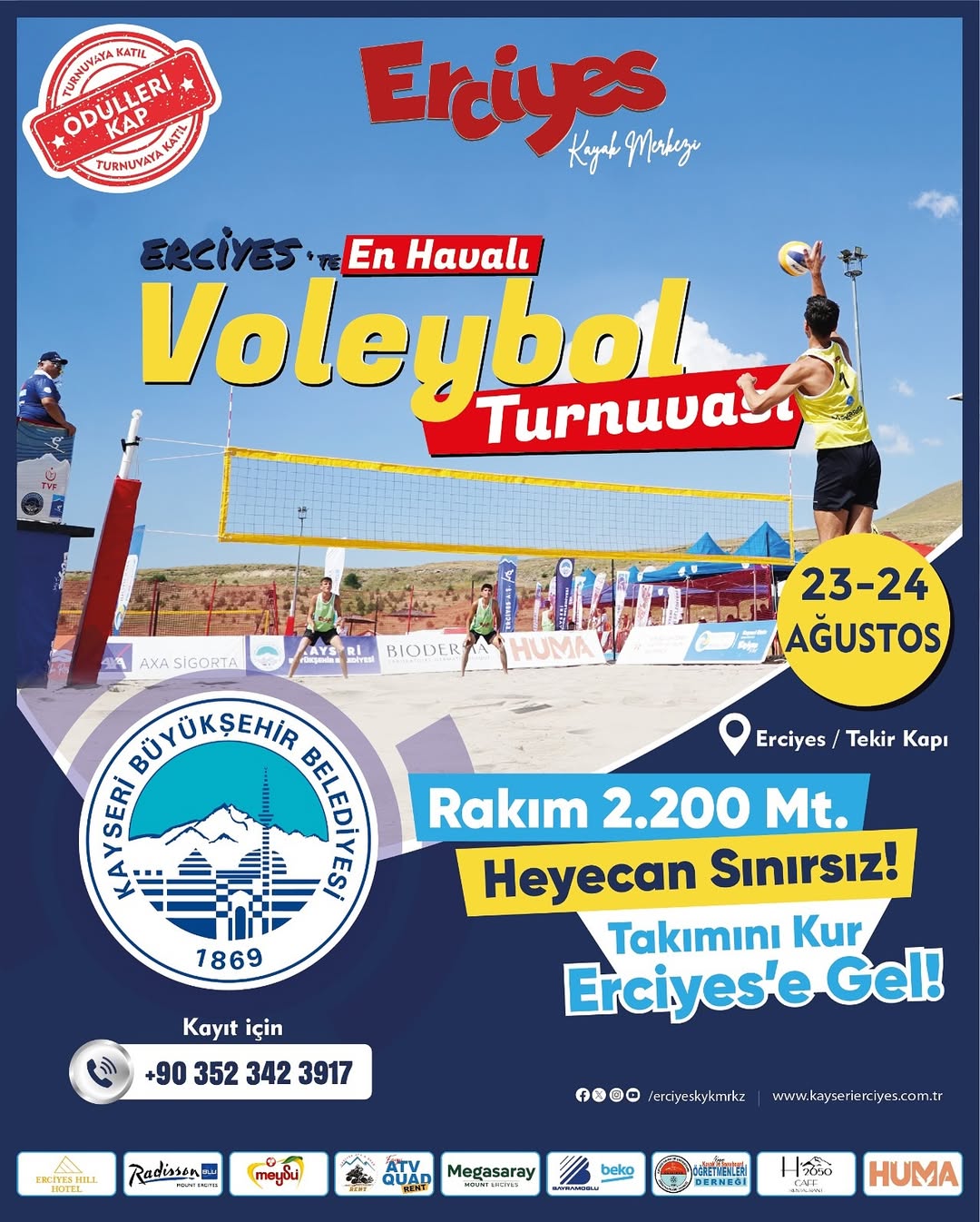 Erciyes'te Voleybol Tutkusu: Takımını Kur ve Ödülleri Kap!