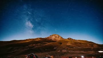 Kayseri'de Gökyüzü Perseid Meteor Yağmuruyla Işıldadı