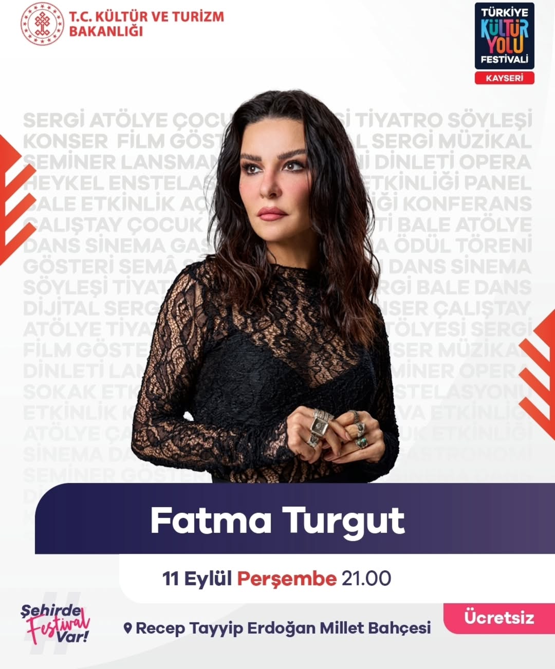 Kayseri'de Fatma Turgut Konseri: Ücretsiz ve Herkes İçin!