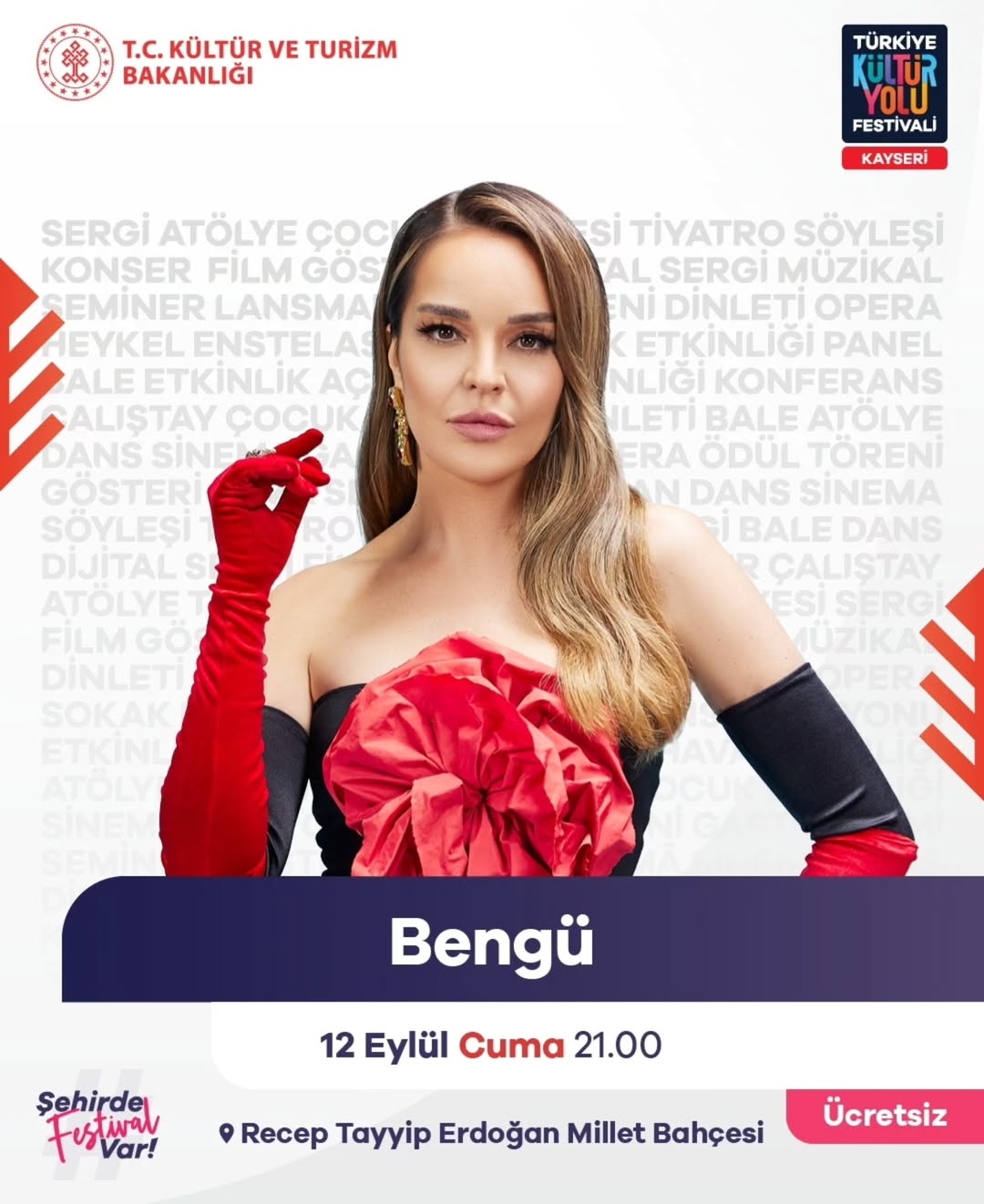 Bengü, Kayseri'de Ücretsiz Konser Verecek