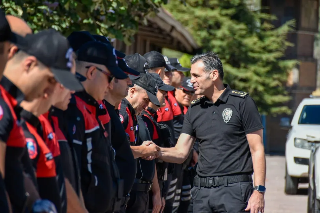 Kayseri Emniyet Müdürü, Motosikletli Polis Timleri ile Bir Araya Geldi