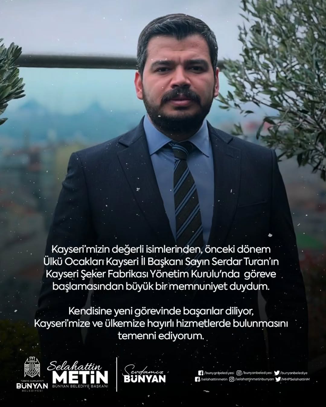 Serdar Turan, Kayseri Şeker Fabrikası Yönetim Kurulu'na Getirildi