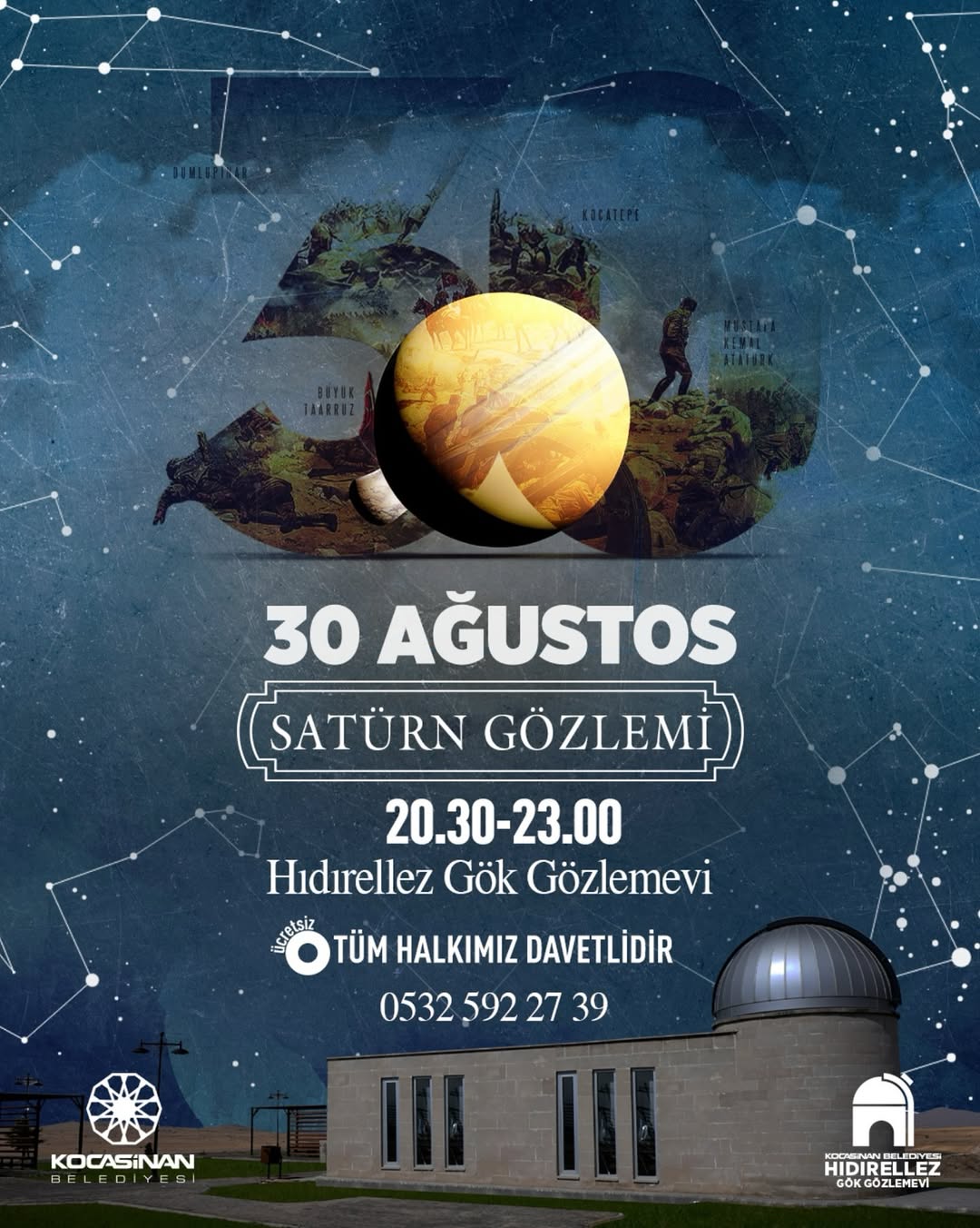 Kocasinan Belediyesi'nden Vatandaşlara Özel Satürn Gözlemi Etkinliği