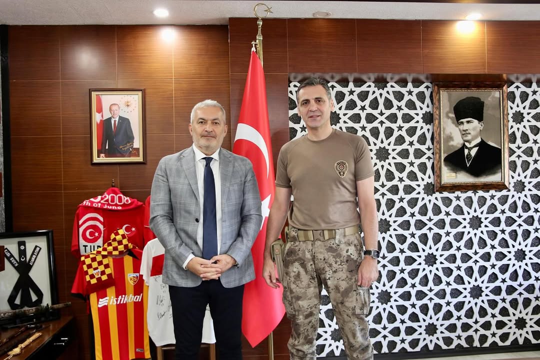 Kayseri İş İnsanı Ali Çimen, Emniyet Müdürü Atanur Aydın'ı Ziyaret Etti