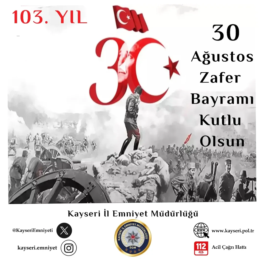 Kayseri'de 30 Ağustos Zafer Bayramı Coşkusu