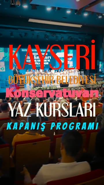 Kayseri'de Konservatuvar Yaz Kursları Kapanış Konseri ve Sertifika Töreni Düzenlendi