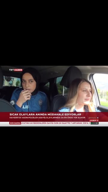Kayseri Emniyet Müdürlüğü Kadın Polisleri 7/24 Görev Başında