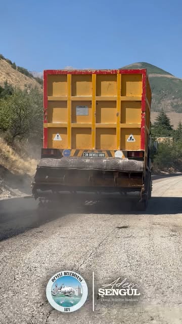 Develi'de Aksu Mevkiinde Soğuk Asfalt Çalışmaları Başladı