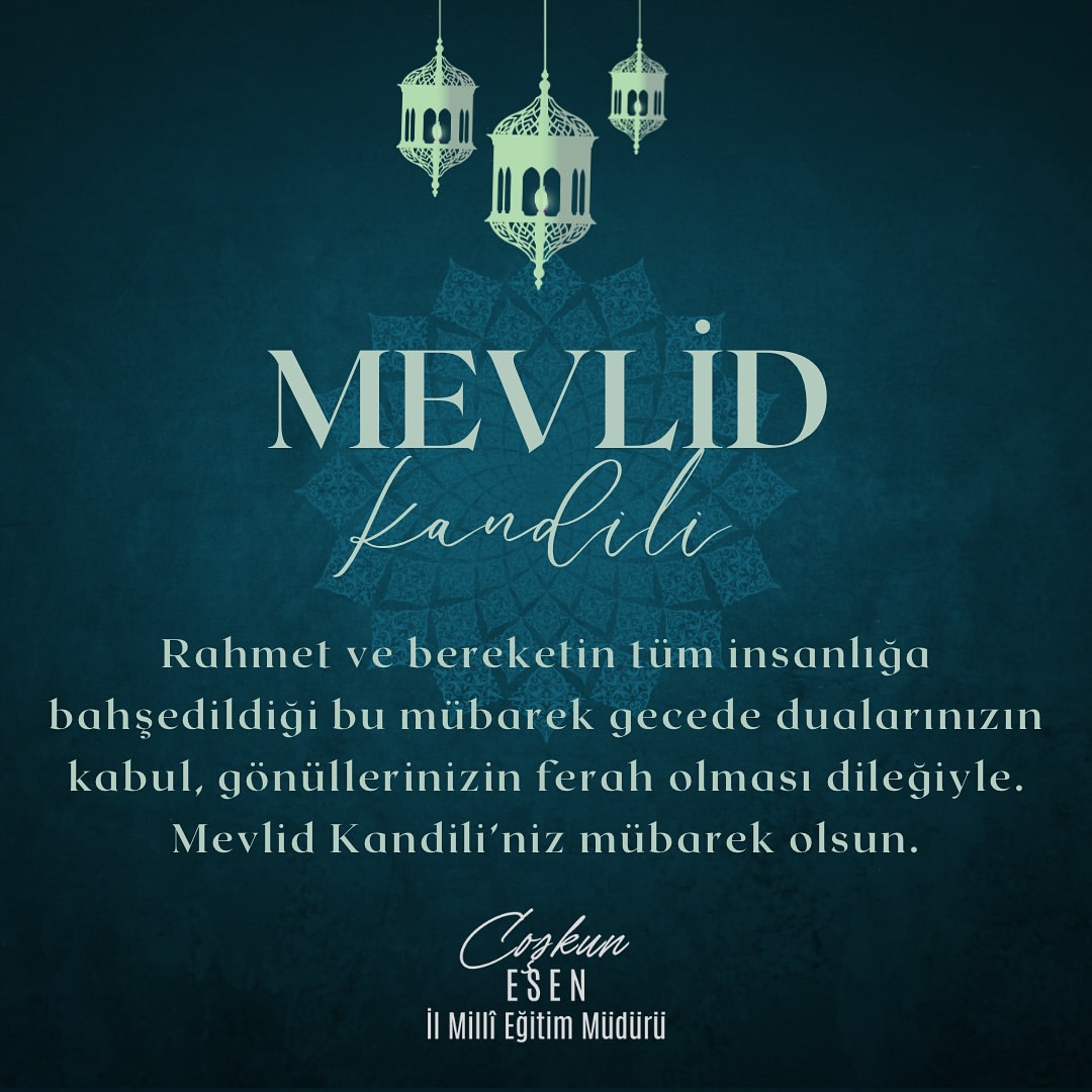 Kayseri'de Mevlid Kandili Coşkuyla Kutlandı