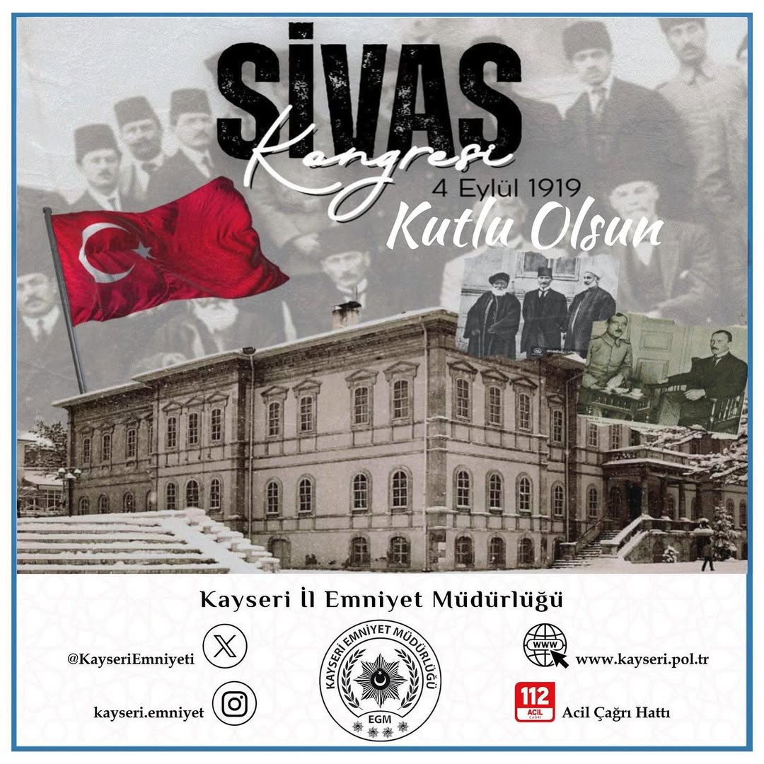 Kayseri'de Sivas Kongresi'nin 106. Yıl Dönümü Kutlandı