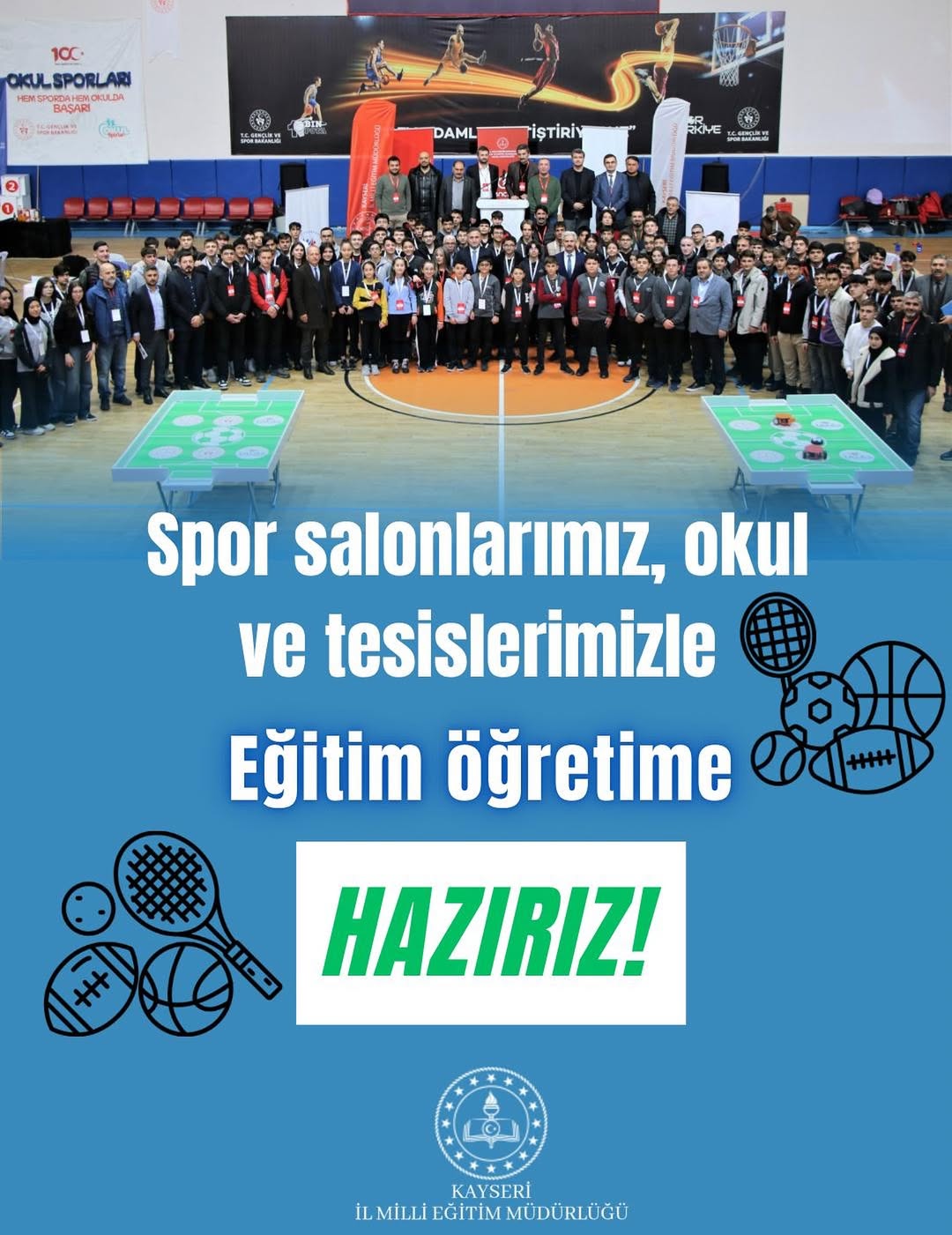 Kayseri Milli Eğitim Müdürlüğü Spor Altyapısıyla Yeni Başarılara Hazırlanıyor