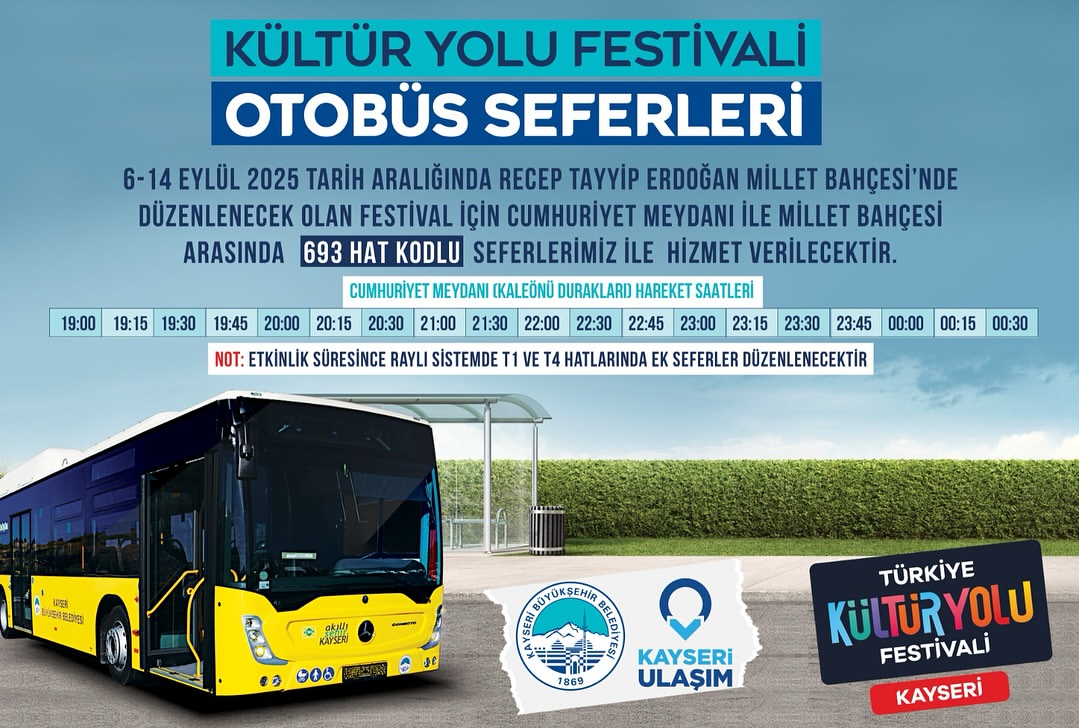 Kayseri'de Kültür Yolu Festivali İçin Ulaşım Planı Açıklandı