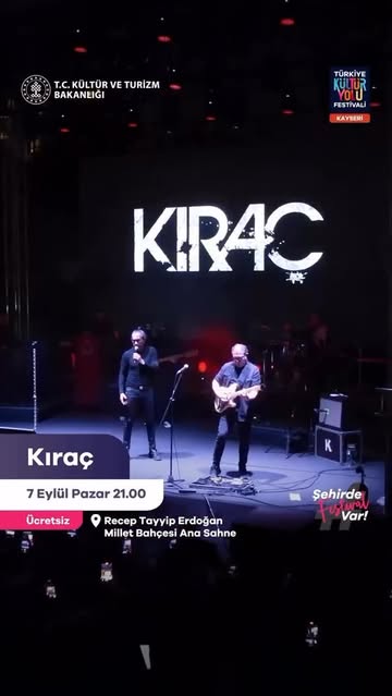 Kayseri Kültür Yolu Festivali Kıraç Konseri ile Devam Ediyor