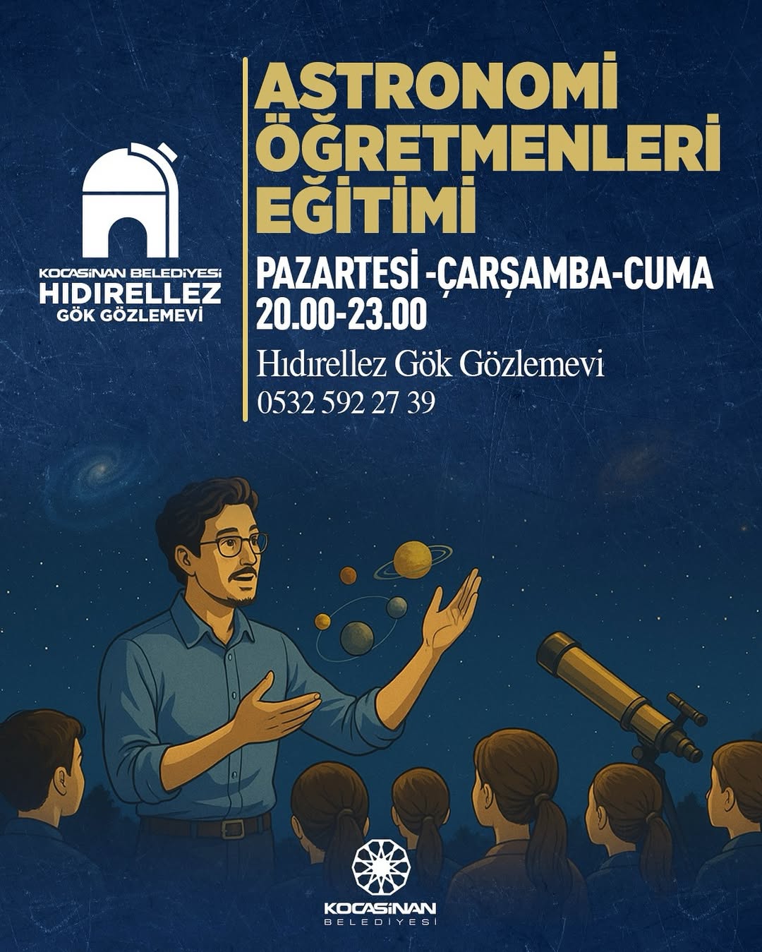 Kayseri Kocasinan Belediyesi’nden Astronomi Öğretmenleri Eğitimi