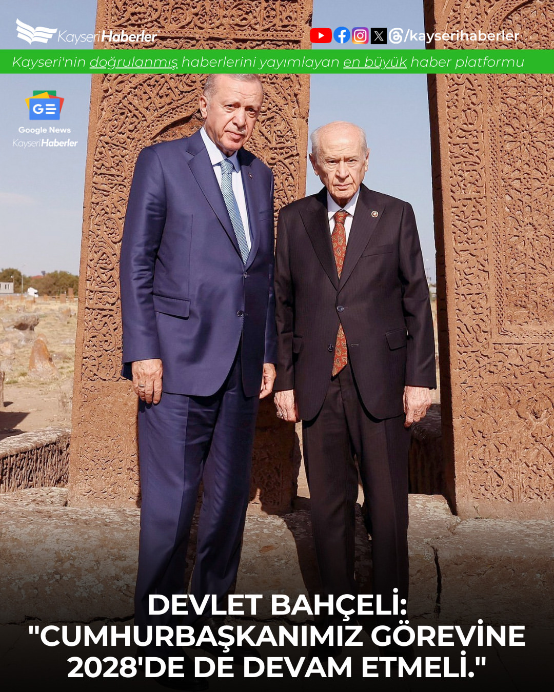 Bahçeli'den Cumhurbaşkanı Erdoğan'a Destek: 2028'de Görevine Devam Etmeli