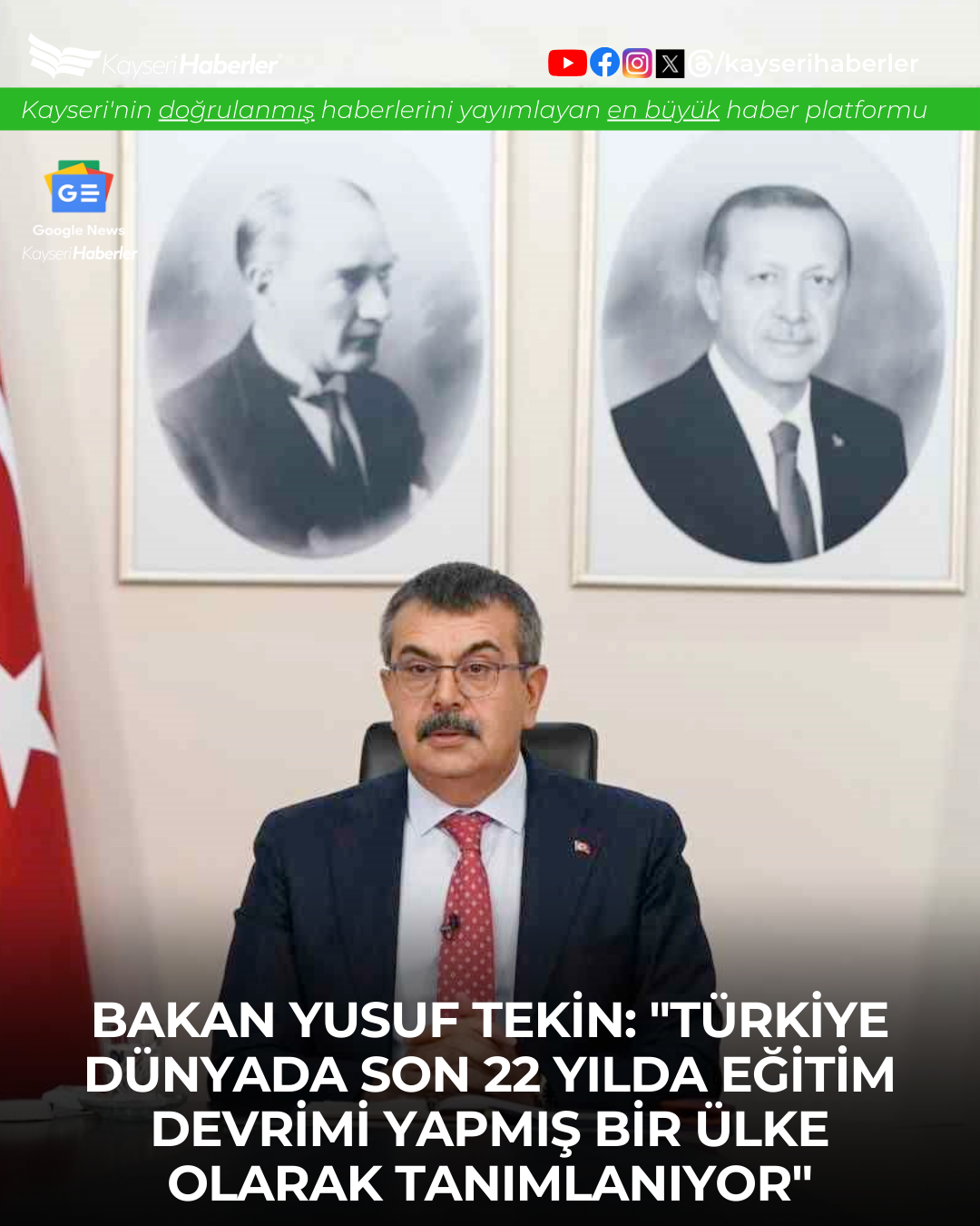 Türkiye Eğitimde Son 22 Yılda Devrim Yaptı: Bakan Tekin'den OECD Raporlarına Vurgu