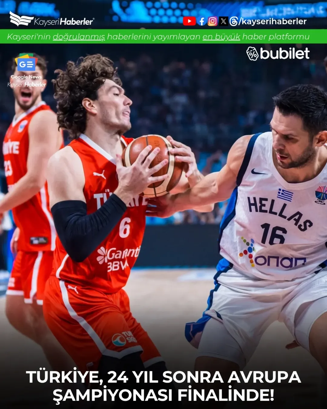 A Milli Basketbol Takımı EuroBasket 2025'te Finale Yükseldi