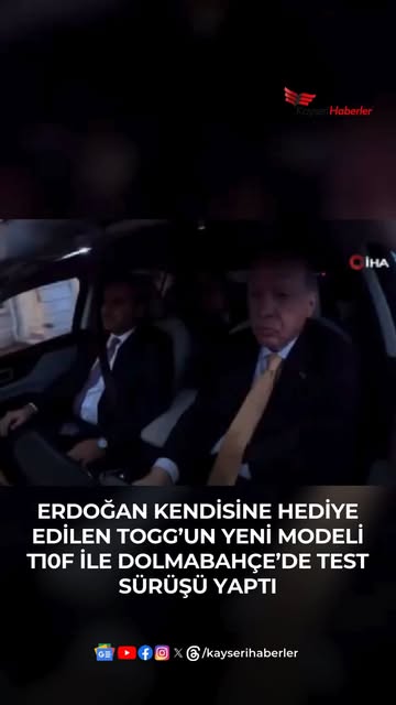TOGG T10F ile Cumhurbaşkanı Erdoğan'ın Test Sürüşü