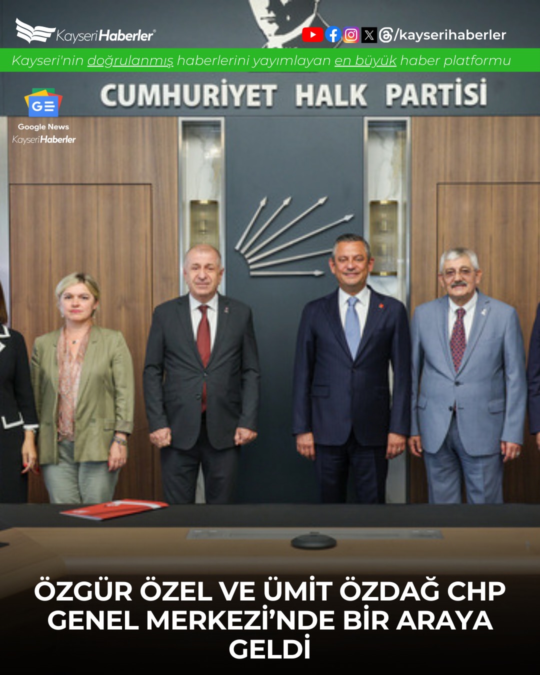 CHP Lideri Özel, Zafer Partisi Genel Başkanı Özdağ'ı Ağırladı: Seçilmiş Belediye Başkanlarına Yönelik Baskı İddiası