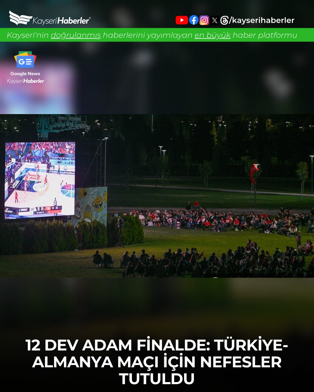 A Milli Basketbol Takımı, Avrupa Şampiyonası Finalinde Almanya ile Karşı Karşıya