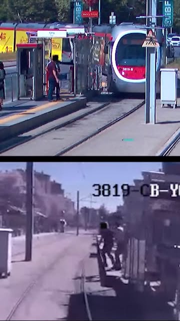 Kayseri'de Tramvay Hattında Son Dakika: Güvenlik Görevlisinin Dikkatli Müdahalesi Hayat Kurtardı