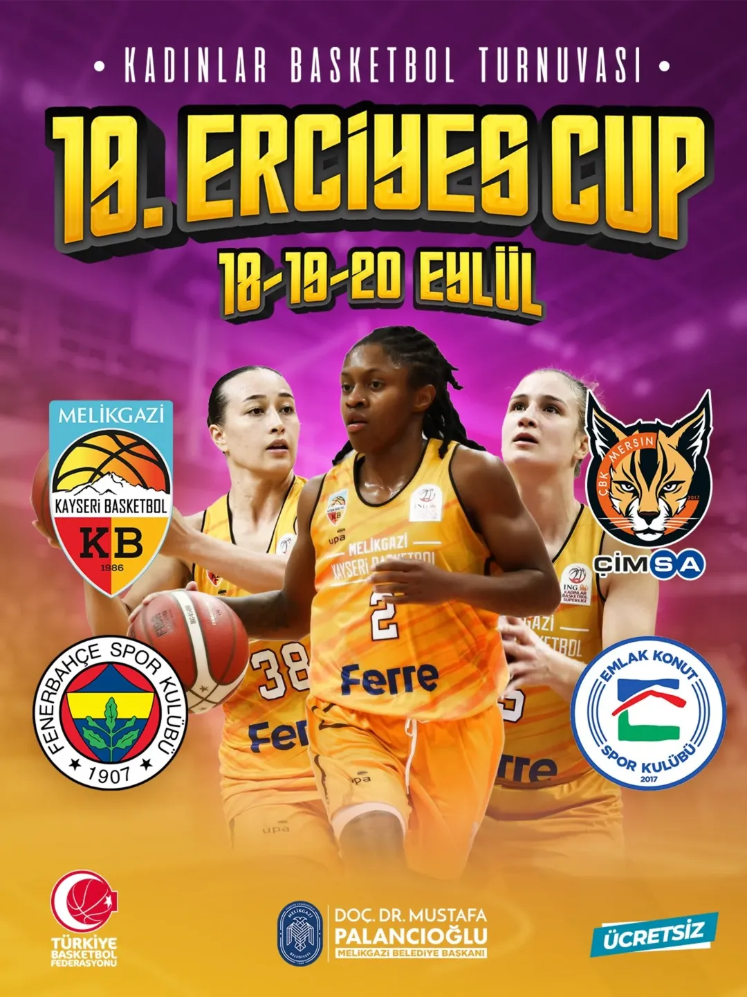 Melikgazi Kayseri Basketbol SK Erciyes Cup'a Ev Sahipliği Yapıyor