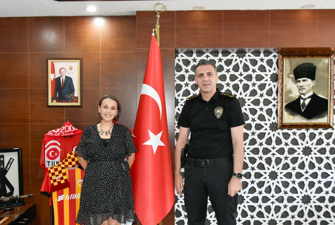 Kayseri Emniyet Müdürü Atanur Aydın'ı Prof. Dr. Aslı Sağiroğlu Ziyaret Etti