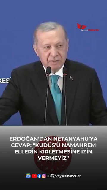 Cumhurbaşkanı Erdoğan'dan Netanyahu'ya Kudüs Açıklaması: 