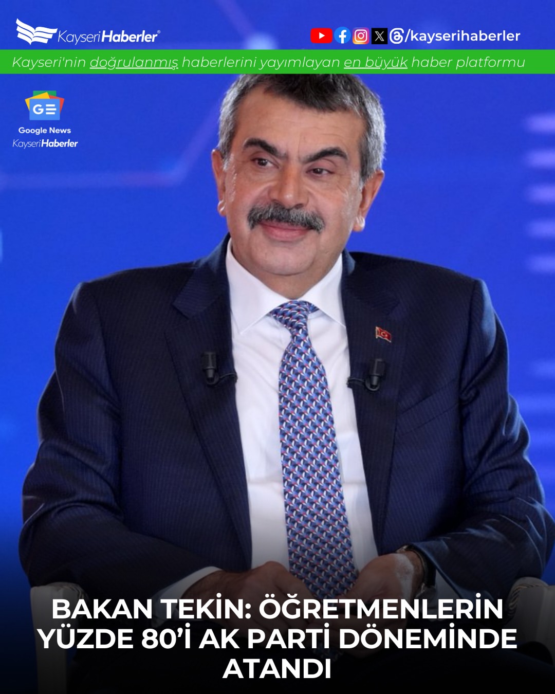 Öğretmen Atamalarında AK Parti Dönemi Vurgusu: 1 Milyon 100 Bin Öğretmenden Fazlası Atandı