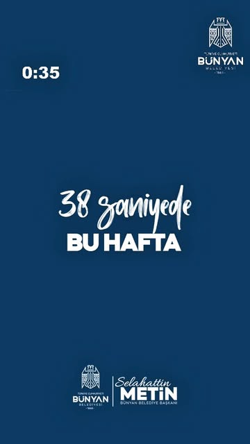 Bünyan Belediyesi Haftalık Hizmet Raporu Yayınlandı