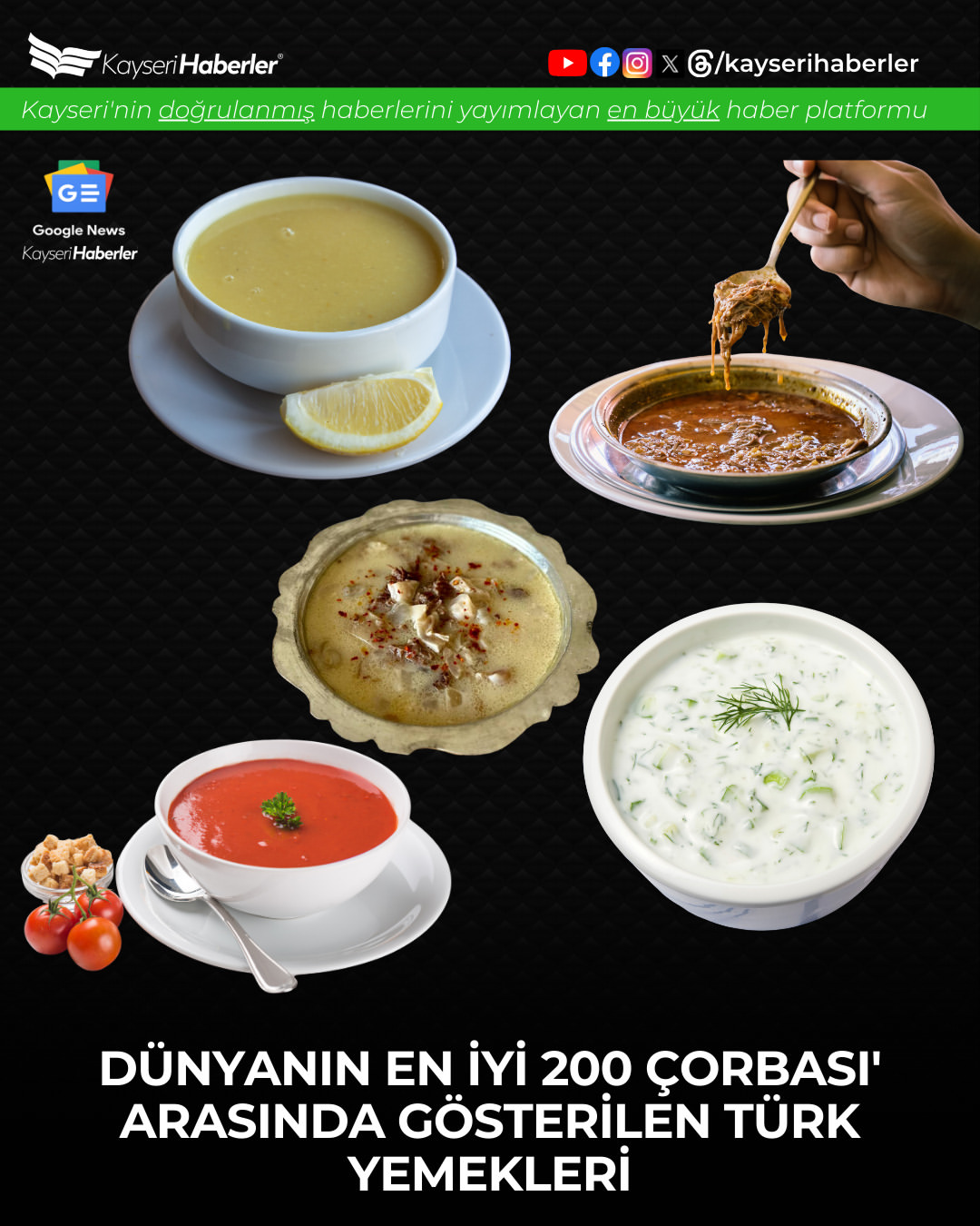 Taste Atlas'tan Kayseri'ye Gurur Veren Çorba Listesi