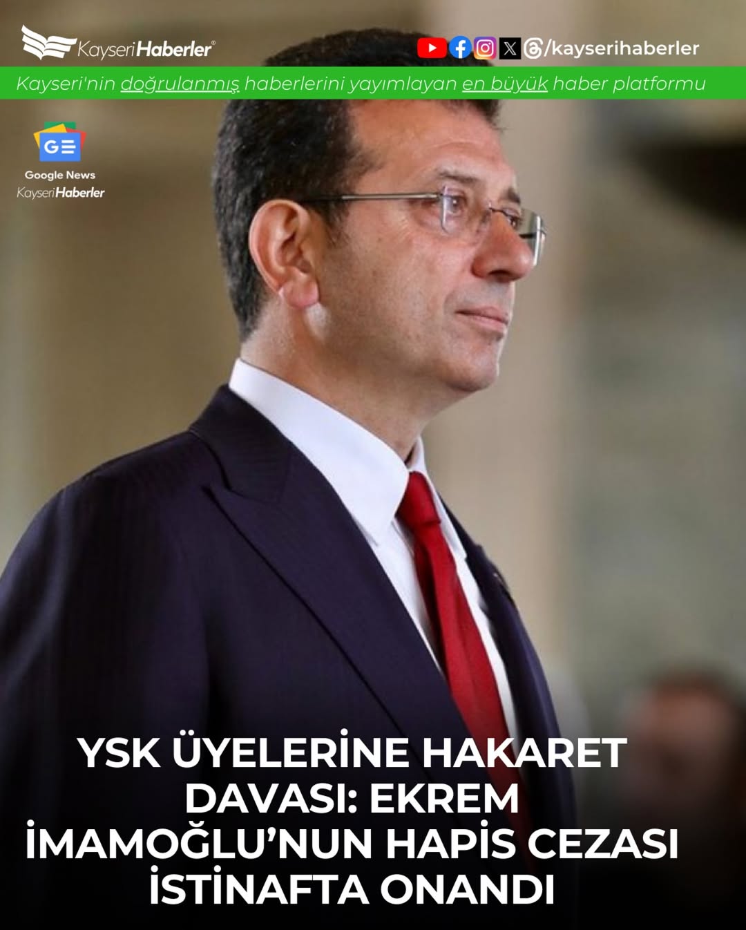 Ekrem İmamoğlu'na YSK Üyelerine Hakaret Davasında İstinaf Kararı: Hapis Cezası Onandı