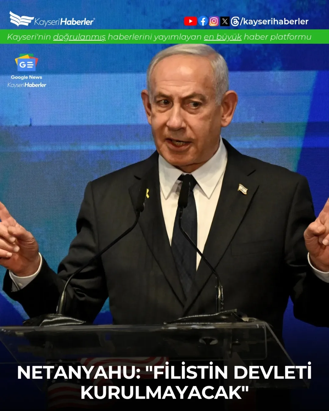 Netanyahu'dan Filistin Devleti Tanımalarına Tepki: 
