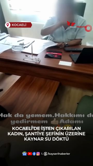 Kocaeli Körfez'de Şantiye Şefi Üzerine Kaynar Su Döktü