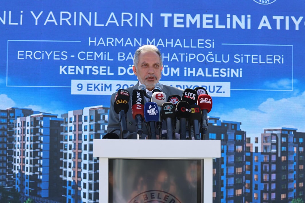 Talas'ta 1 Milyarlık Kentsel Dönüşüm Projesi Başladı
