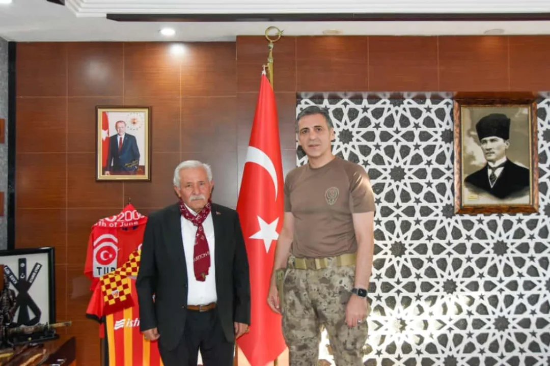 Kayseri Emniyet Müdürü Aydın'ı Gazeteci Ziyareti