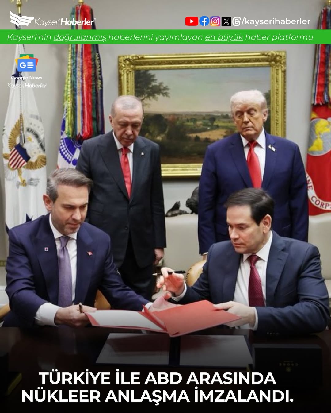 Türkiye ve ABD Nükleer İşbirliği Anlaşması İmzaladı