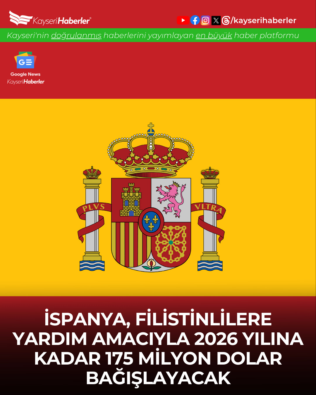 İspanya, Filistinlilere Destek Sözü Verdi: 2026'ya Kadar 175 Milyon Dolar Bağış