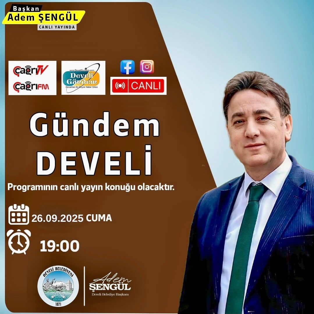 Develi'den Canlı Yayınla Güncel Gündem Takibi