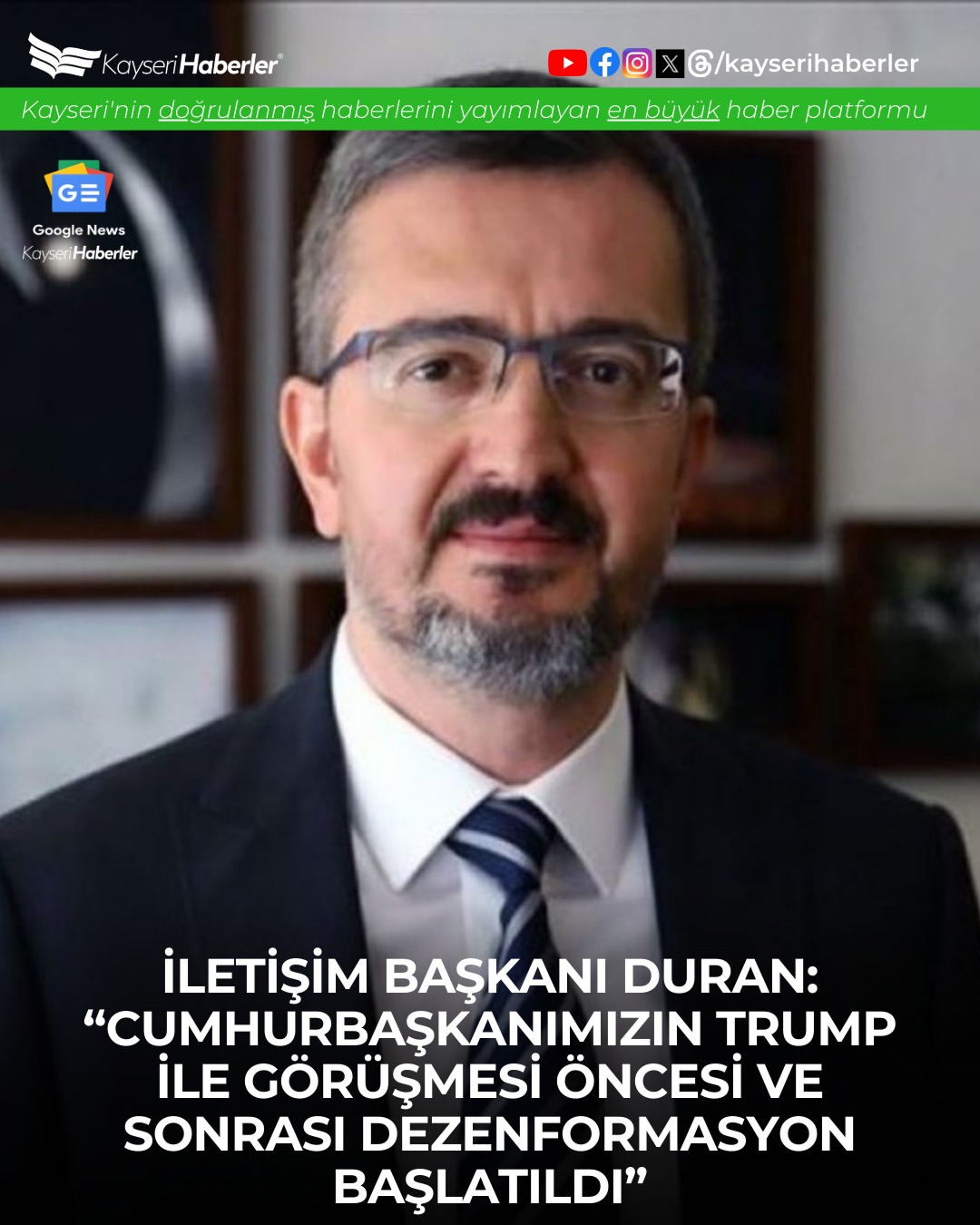 Erdoğan-Trump Görüşmesi Öncesinde Dezenformasyon Kampanyası İddiası