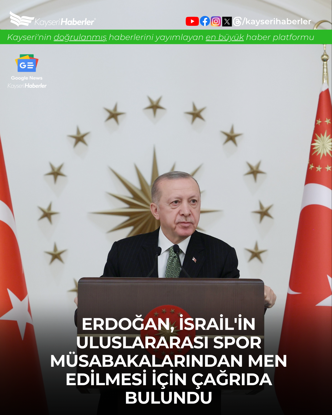 Erdoğan, Bosphorus Diplomasi Forumu'nda İsrail'i Spor Turnuvalarından Men Etme Çağrısında Bulundu