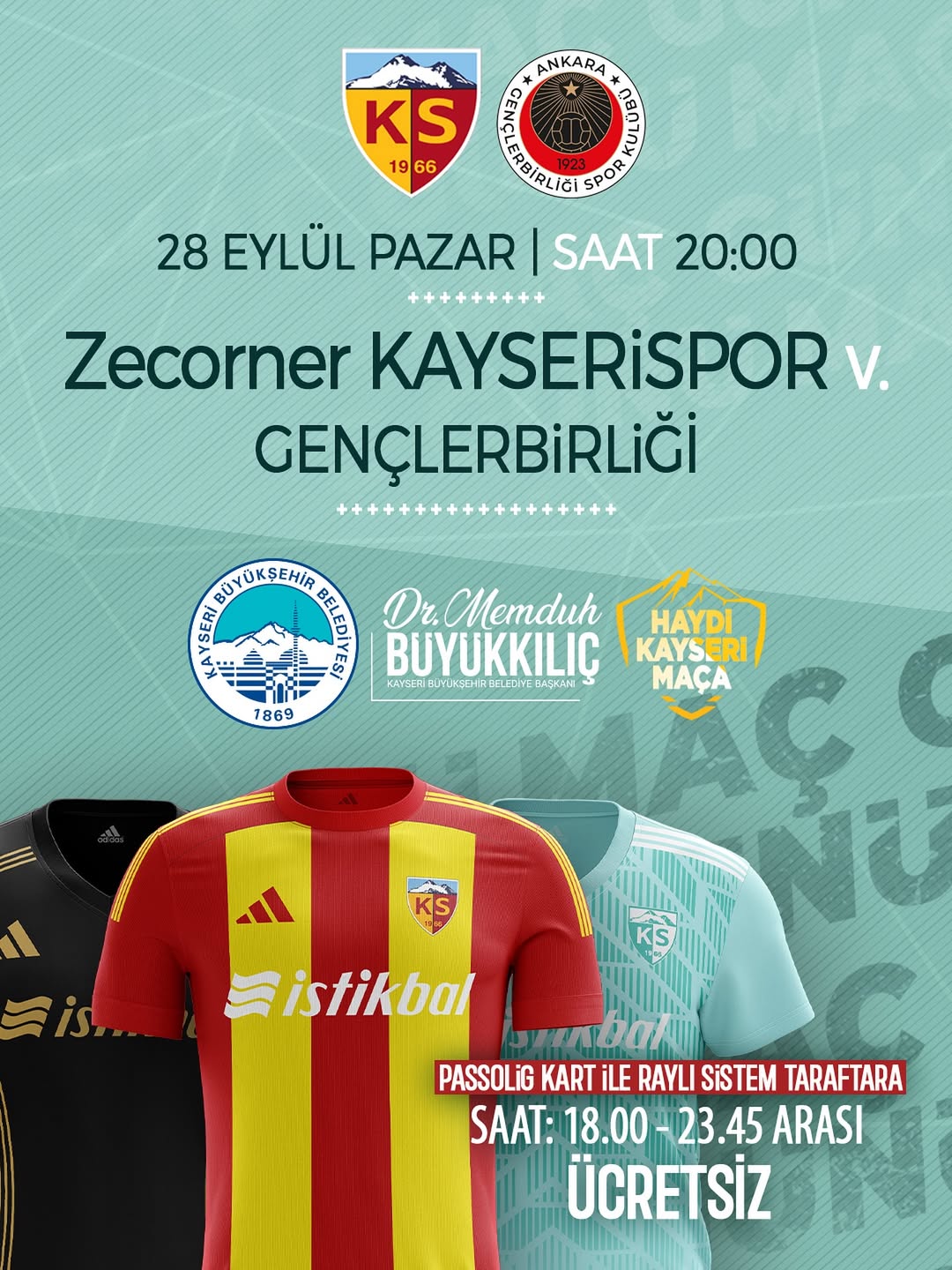 Kayserispor, Gençlerbirliği'ni Evinde Ağırlıyor