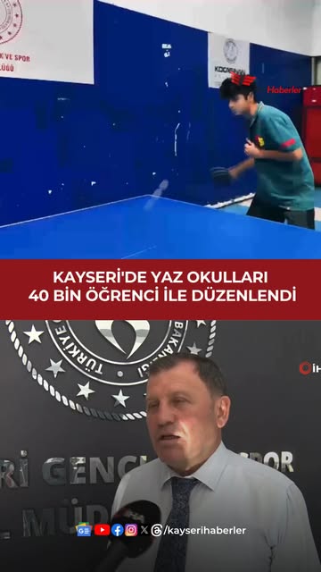Kayseri'de Yaz Spor Okullarına Yoğun İlgi: 40 Bin Öğrenci Sporla Buluştu