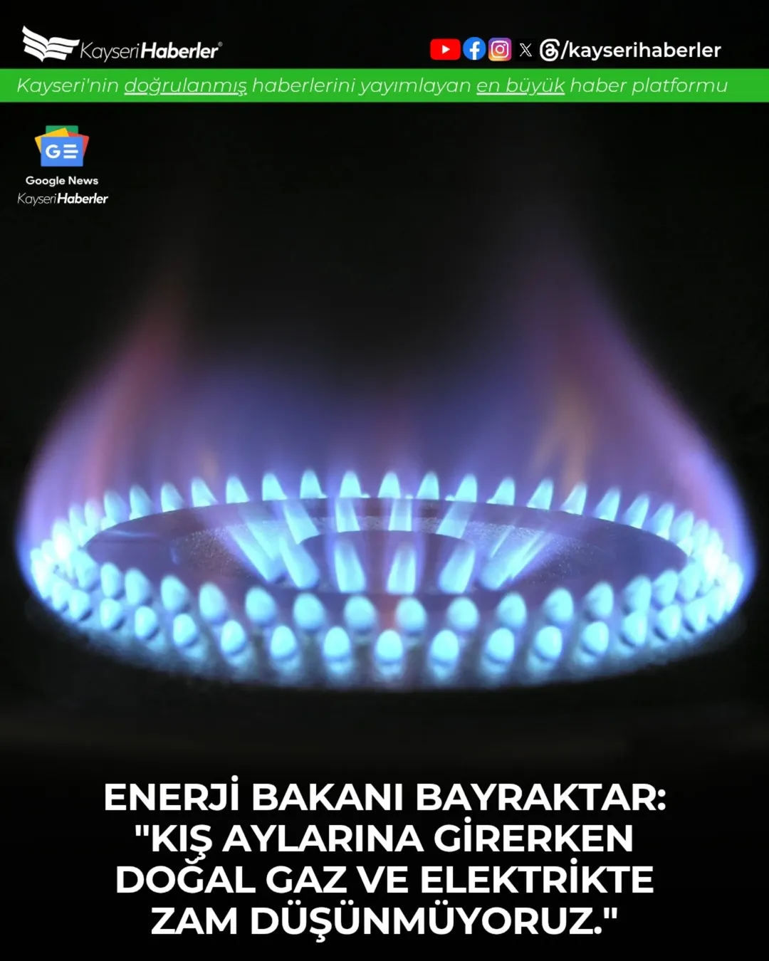 Enerji Bakanı Bayraktar: Doğalgaz ve Elektrik Zammı Yok