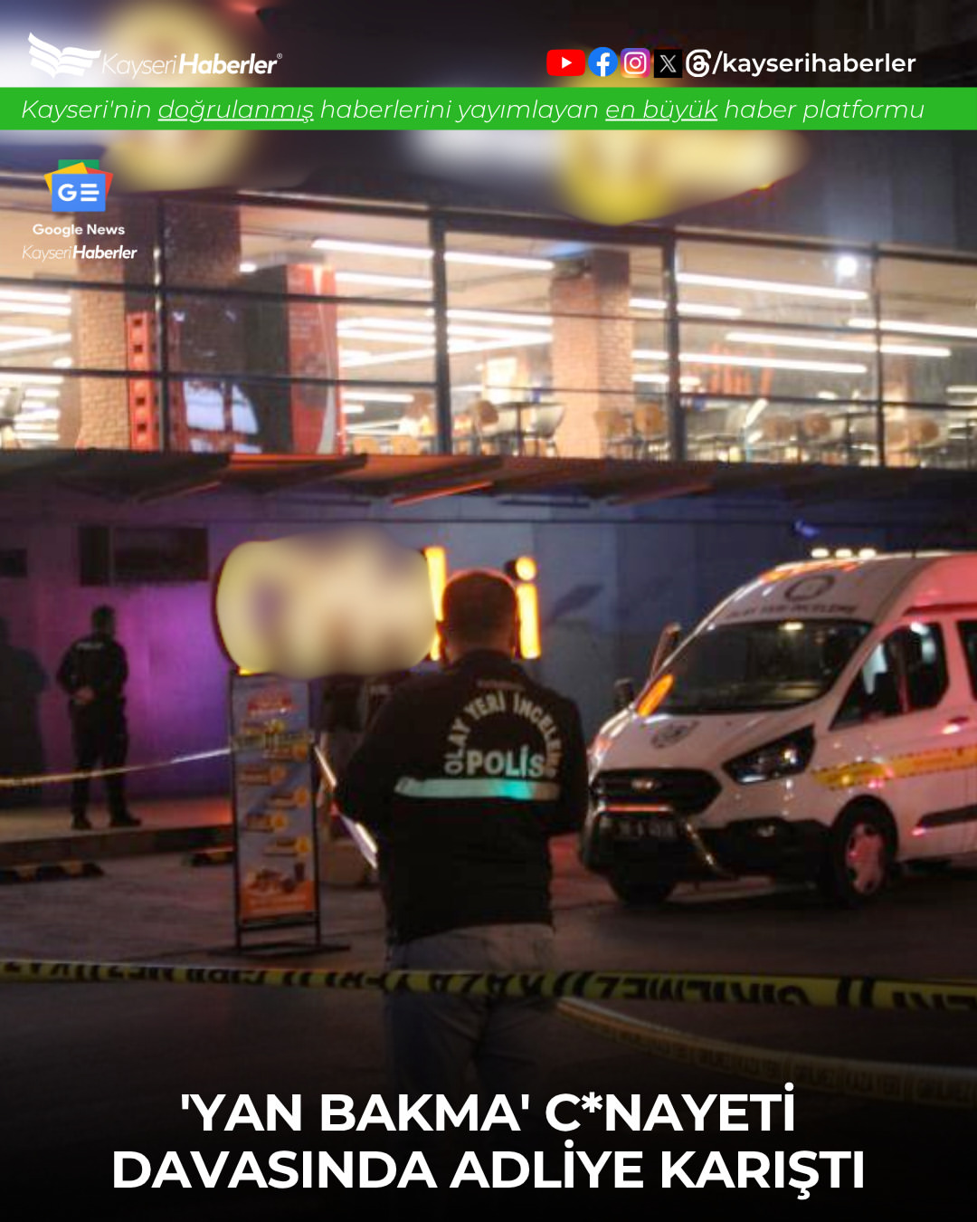 Kayseri'de Yan Bakma Kavgasında Genç Hayatını Kaybetti, Duruşmada Gergin Anlar Yaşandı