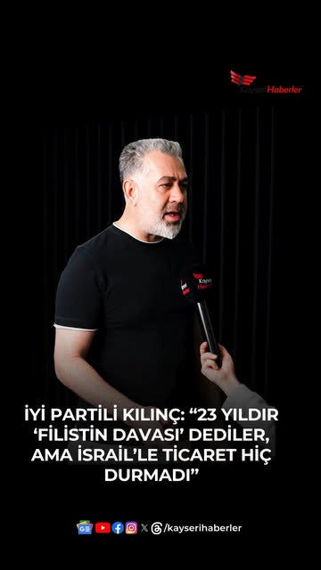 İYİ Partili Sedat Kılınç'tan İsrail İhracatı Eleştirisi: 