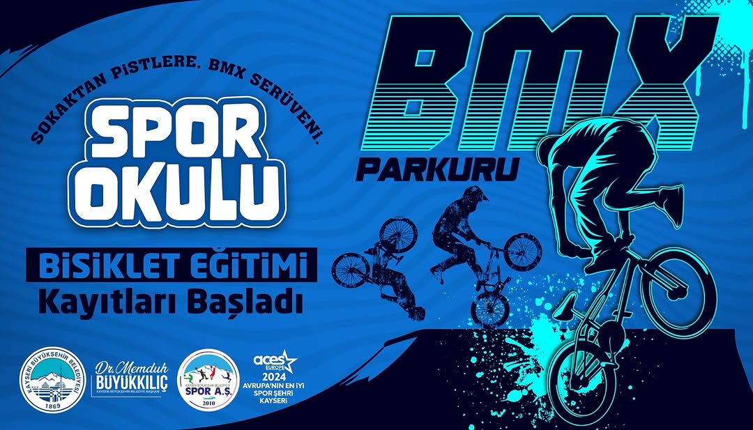 Kayseri'de BMX Bisiklet Eğitimi Başlıyor: Sokaktan Pistlere Adrenalin Dolu Serüven